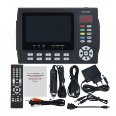 KPT-258S/T Digital Satellite Finder Meter & HD Monitor with 4.3" IPS (S2 + T2 + C Combo + HD + AV)