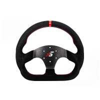 Simagic P-325D 325MM/12.8" Racing Steering Wheel D-Shaped SIM Racing Wheel for GT Pro Hub
