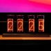 Gixie Clock Mini 4-Digit Pseudo Glow Tube Clock Assembled Innovative Desktop Decoration Gift