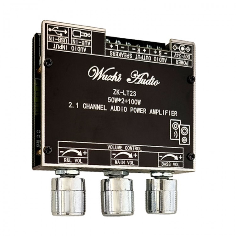Wuzhi Audio ZKLT23 2.1 Channel Amplifier Bluetooth Amplifier Module