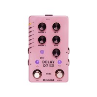 Mooer D7 Delay X2 Stereo Delay Pedal Built-in Analog/Digital/Dynamic/Dual/Fuzz 14 Delay Guitar Effects Pedal