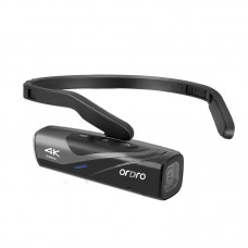 Ordro EP8 4K Gimbal 20MP Head Mounted Camera Wifi Sports Camera Vlog Video Camcorder Full Kit Black