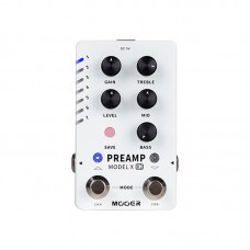 Mooer Preamp Model X X2 Digital Guitar Effects Pedal with 14 Preset Built-in Cabinet Simulation Power Adapter