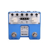 MOOER Reverie Chorus Guitar Effects Pedal with 5 Chorus Modes 8 Enhancing Effects Tap Tempo Function Dual Footswitches