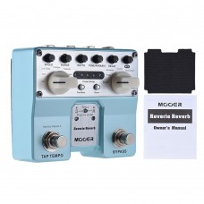 MOOER Reverie Reverb Guitar Effects Pedal 5 Reverberation Modes 5 Enhancing Effects with Two Footswitch