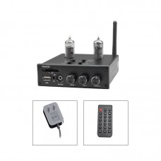 Heareal L4 6J5 Hifi Tube Preamplifier Bluetooth Receiver BT5.0 Headphone Amp for U Disk SD Card