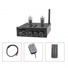 Heareal L4 6J5 Hifi Tube Preamplifier Bluetooth Receiver Headphone Amp with 3.5MM to Dual RCA Cable