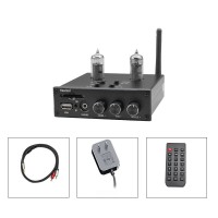 Heareal L4 GE5654 Hifi Tube Preamplifier Bluetooth Receiver Headphone Amp w/ 3.5MM to Dual RCA Cable