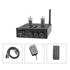 Heareal L4 6J5 Hifi Tube Preamplifier Bluetooth Receiver Headphone Amplifier with RCA to RCA Cable