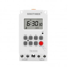 TM630S-2 LCD Digital Programmable Time Switch with Interval 1 Second and Power Direct Output 220V