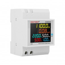 SDM009 DIN-Rail Multi-Function Digital Meter Current Power Wattmeter Electric Meter Frequency Monitor