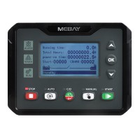MEBAY DC40S Genset Controller Genset Control Module Panel with 2.8" LCD Screen