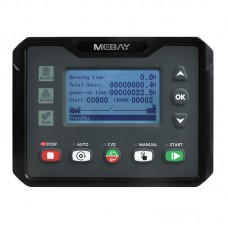MEBAY DC40S Genset Controller Genset Control Module Panel with 2.8" LCD Screen