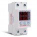 SVP-916 63A Over Voltage Protection Limit Current Dual Display Adjustable Voltage Monitoring Device Protector Relay 220V