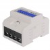 DDS024 Din Rail 3 Phase 4 Wire Electronic Power Consumption Energy Meter Wattmeter LCD Backlight Display