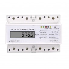 DDS576 Simply Installation Three Phases 4 Wire Digital Power Meter Energy Meter DIN Rail Mount AC 380V