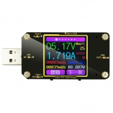 A3 USB tester Color Bluetooth Type-C Digital Voltmeter Tester Voltage Current Meter Detector