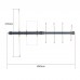 HamGeek HG-U80 6-Element Yagi Antenna UHF 400Mhz-480Mhz Full-Band Satellite Directional Antenna