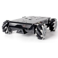 V3 Mecanum Wheel Intelligence Robot Aluminum Car Frame with 1:30 Decoding Motor and Suspension Front Wheel