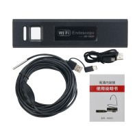 3.9MM 1MP Car Wifi Endoscope Camera Industrial Borescope With 3-In-1 Plug 5M/16.4FT Semi-Rigid Cable