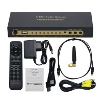 HG-688X 5.1CH Audio System All Digital Audio Decoder USB Sound Card HDMI Optical Coaxial For DTS/AC3/WAV