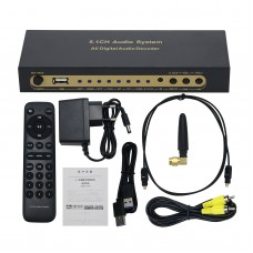 HG-688X 5.1CH Audio System All Digital Audio Decoder USB Sound Card HDMI Optical Coaxial For DTS/AC3/WAV