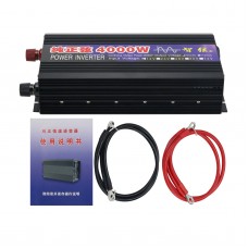 4000W Power Inverter Pure Sine Wave Input 12V Output 220V for Home Appliances Solar Energy