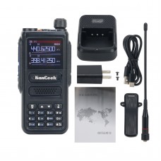 HamGeek HG-8811 5W Full Band Walkie Talkie 256-Channel VHF UHF Radio Handheld Transceiver