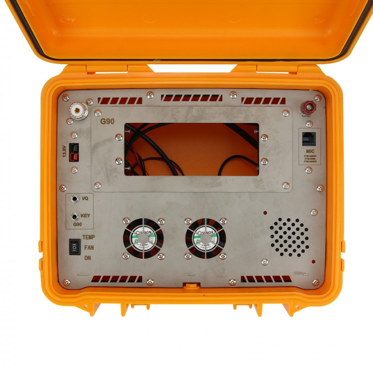 HamGeek Waterproof Radio Box Orange for Xiegu G90/IC2730/FTM200DR/FTM