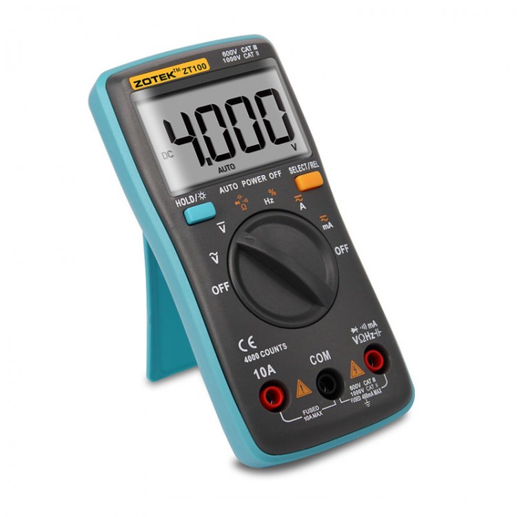ZOTEK ZT100 Handheld Digital Multimeter TRMS Autoranging Multimeter ...
