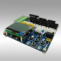 Main Control Board for Data Acquisition Module 16 Bits Four Fully Differential ADC 12864 LCD Display Support 232 Serial