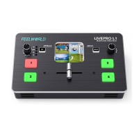 Feelworld LIVEPRO L1 V1 Multi-Format 4CH Video Mixer Video Switcher 2" Screen for Livestreaming