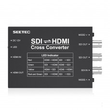 SEETEC SCH SDI HDMI Cross Converter Broadcast Converter with Aluminum Alloy Shell Multiple Outputs