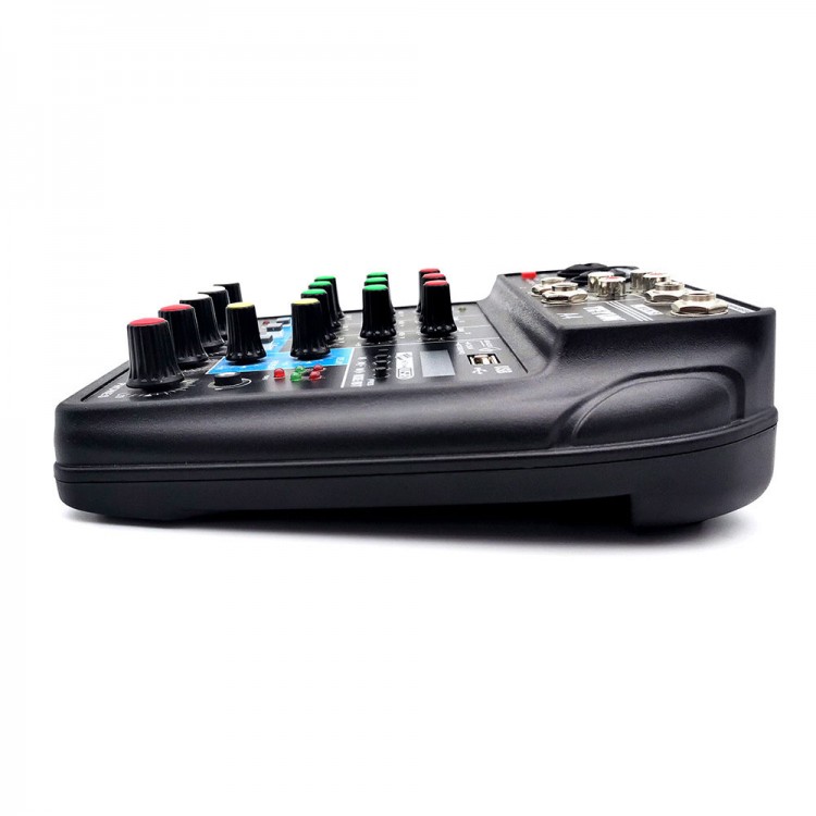 TEYUN A4 Audio Mixer Professional 4-Channel Mixing Console and Monitor ...