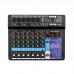 TEYUN A8 Audio Mixer Professional 8-Channel Mixing Console and Monitor Paths Plus Effects Processor