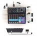 TEYUN A6 Audio Mixer Professional 6-Channel Mixing Console and Monitor Paths Plus Effects Processor