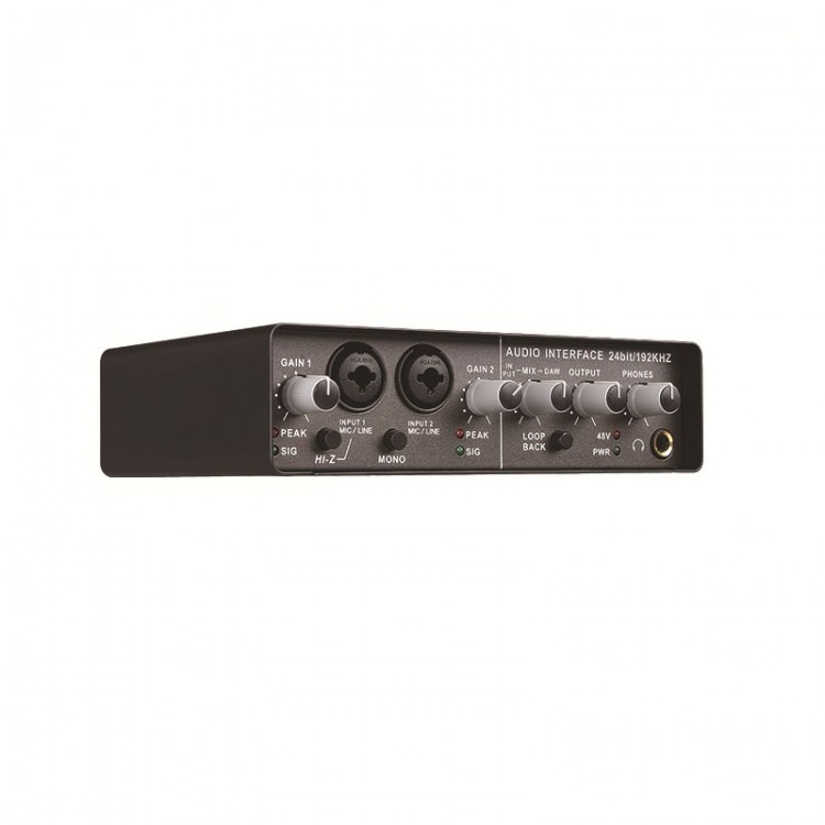 TEYUN Q-24 Audio Interface Sound Card 24Bit/192KHZ USB2.0 Support ...