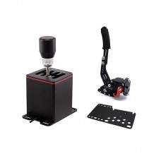 Racing Shifter & Black Handbrake Replacement for TH8A Manual Shifter H Gear Logitech G29 MOZA SIMAGIC