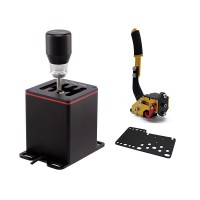 Racing Shifter & Golden Handbrake Replacement for TH8A Manual Shifter H Gear Logitech G29 MOZA SIMAGIC