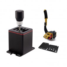 Racing Shifter & Golden Handbrake Replacement for TH8A Manual Shifter H Gear Logitech G29 MOZA SIMAGIC
