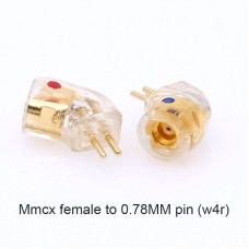 MMCX to 2 Pin Adapter Angled (W4R) MMCX Female to 0.78MM Your Ideal Headphone Accessories