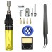 13-In-1 Gas Soldering Iron Kit Pen-Shaped Welding Pen 1300℃ 8ML Gas Capacity for Repair Maintenance