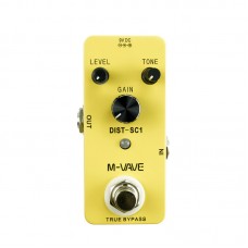 Distortion-SC1 High Performance Electric Guitar Pedal DC 9V 5mA Adapt to Wide Range of Music Types