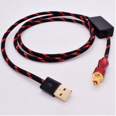 1.5M/4.9FT Amplifier Audio Cable USB-A to Square Port Digital Optical Audio Cable