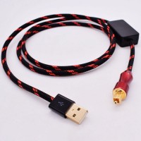 2M/6.6FT Amplifier Audio Cable USB-A to Square Port Digital Optical Audio Cable