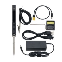 TS100 65W 24V Mini Soldering Iron Kit OLED Display Adjustable Temperature w/ Soldering Tip TS-I