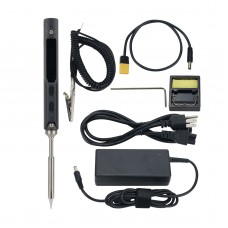 TS100 65W 24V Mini Soldering Iron Kit OLED Display Adjustable Temperature w/ Soldering Tip TS-I