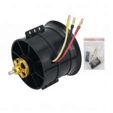 QF3748-1550KV 90MM EDF Motor Ducted Fan Motor 12-Blade 6S RC Model Airplane Brushless Motor