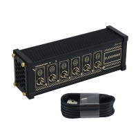 EleksMaker 6 Port USB Hub Type-C Input w/ Switches Featuring Independent Control & Retro Style