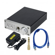 TILEAR USB DAC TPA6120 Headphone Amplifier Dual ES9038Q2M Supporting DSD256 (D6 with Power Adapter)